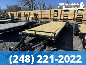 CJ Heavy Hauler 83 x 20 Tilt Split Deck Equipment Hauler