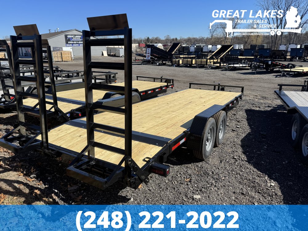 CJ Heavy Hauler 83 x 20 Tilt Split Deck Equipment Hauler