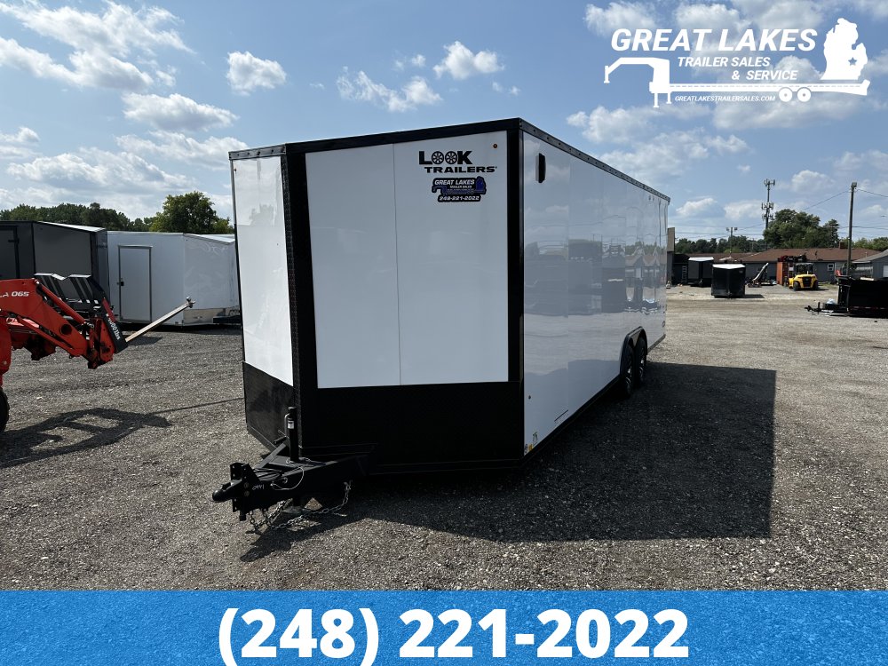 OWNER SPECIAL - Look Trailer 8.5 x 24 SE 10K Flat Top Sloped V Nose (2) 5000 lb Axles