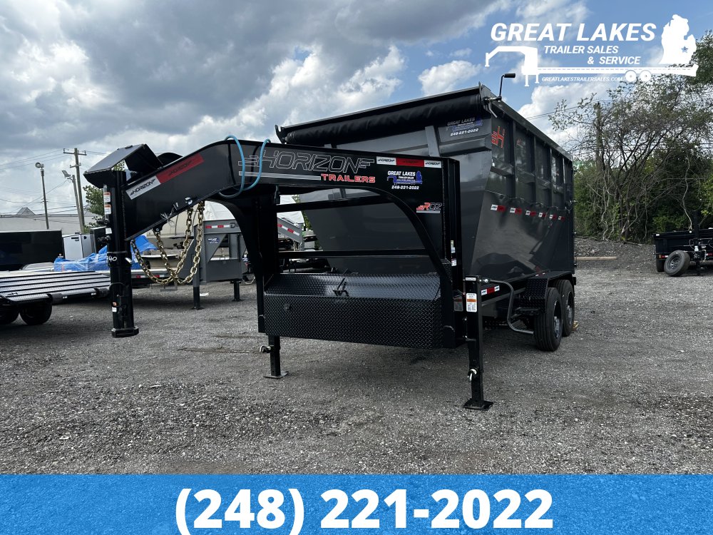 14' Horizon HDZ Roll Off Bin 6' Wall + Tarp