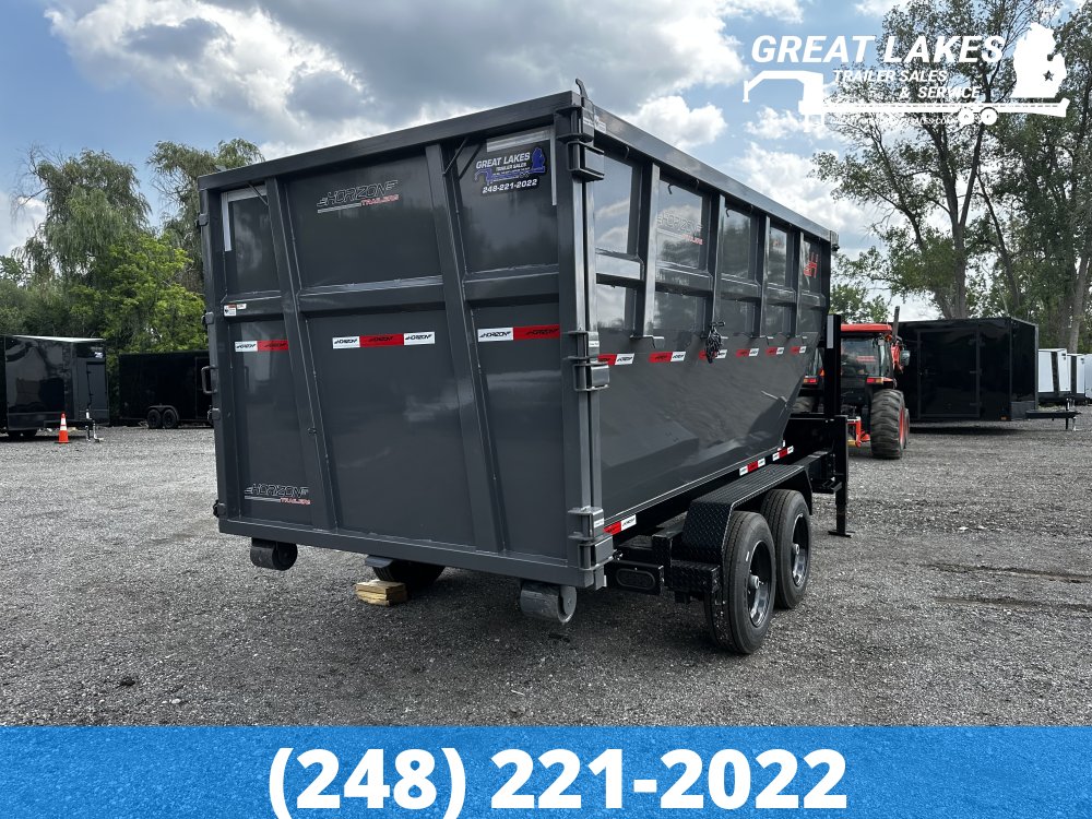14' Horizon HDZ Roll Off Bin 6' Wall + Tarp