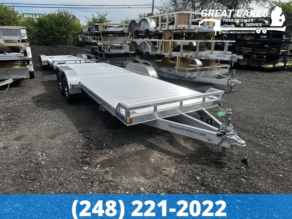 Mission All Aluminum Open Car Hauler Tilt Deck 7 X 22FT - 10K