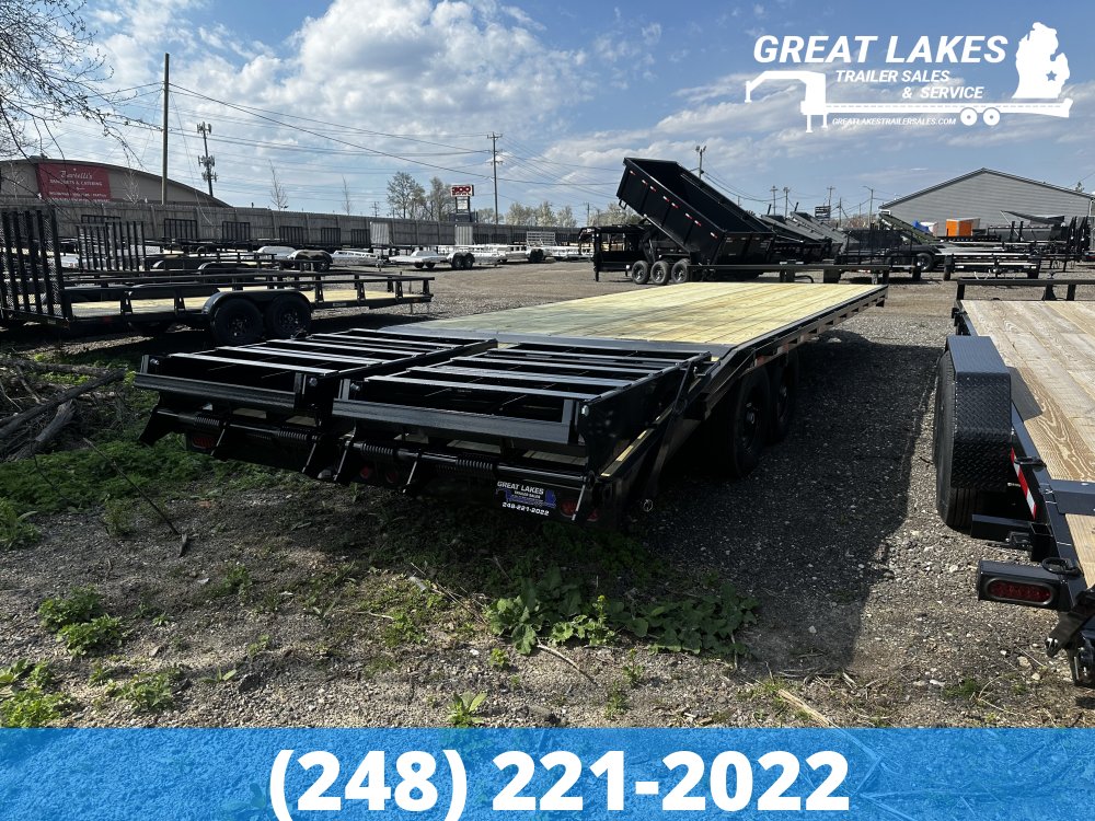 CJ HD 102" x 20FT + 5FT Mega Ramp Equipment Hauler 16K