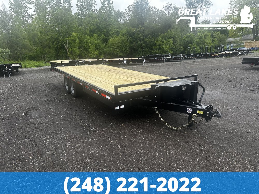 QSA HD Deck Over Tilt Equipment Hauler 102" x 22 + 4FT - 14K