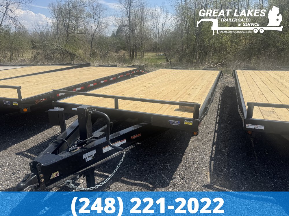 QSA HD Deck Over Tilt Equipment Hauler 102" x 22 + 4FT - 16K