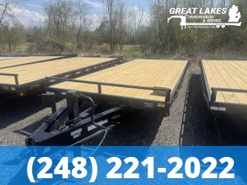 QSA HD Deck Over Tilt Equipment Hauler 102" x 22 + 4FT - 16K