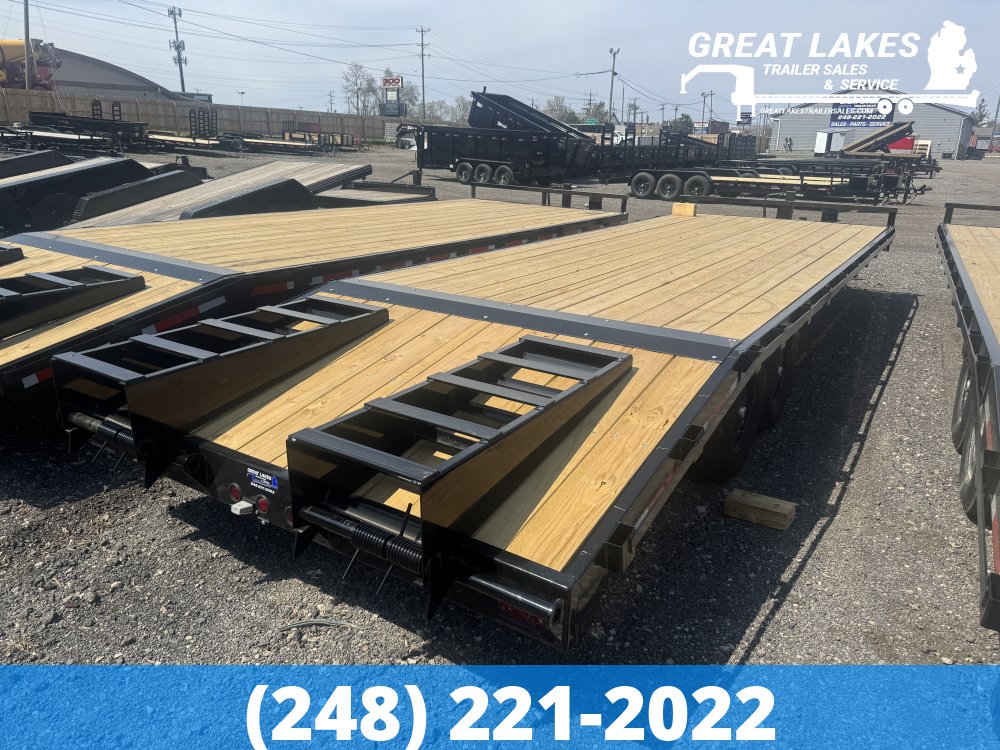 QSA HD Deck Over Tilt Equipment Hauler 102" x 22 + 4FT - 16K