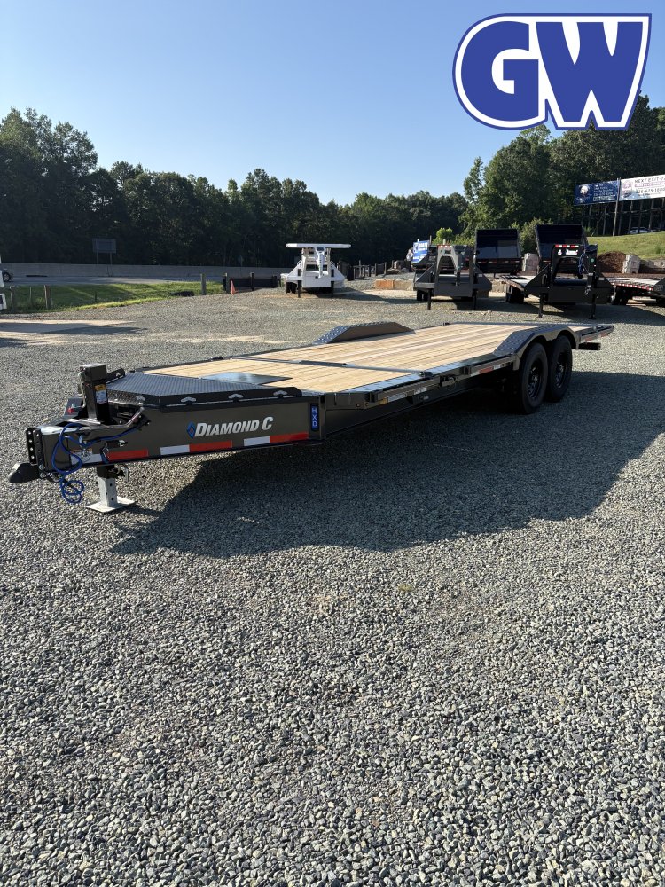 2026 Diamond C HXD Tilt Trailer 102x22 15.5K GVWR Metallic Gray