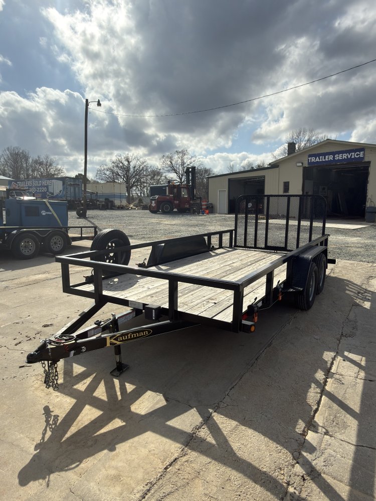 2022 Kaufman 80x16 Landscape 7K GVWR Black