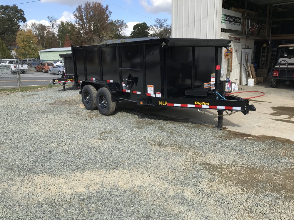 83x14 Big Tex Dump Big Tex 14K LP Dump 83x14 4' Sides
