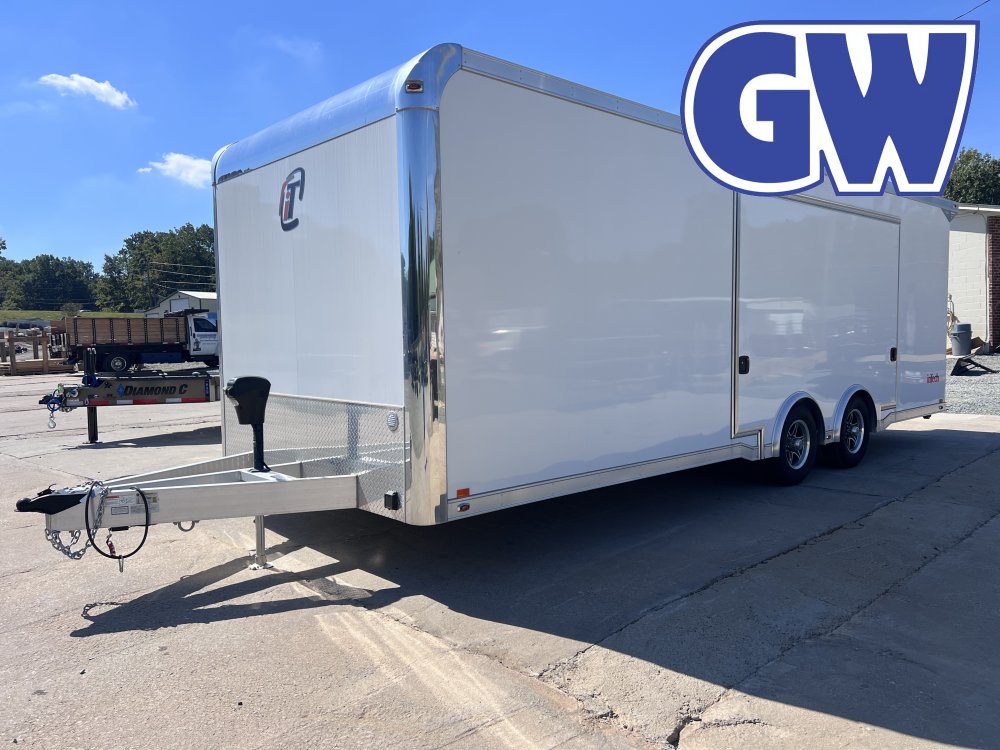 2025 inTech Enclosed Car Hauler 8.5x24 7'Interior White