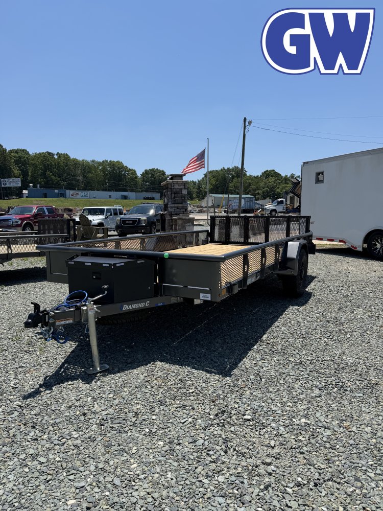 2027 Diamond C PSA Utility Trailer 14x83 6K GVWR Metallic Gray