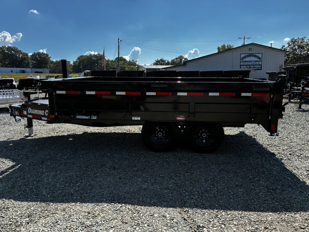 96x14 Diamond C Dump Diamond C 2026 DOD Dump 96X14 96X14 14K GVWR Black