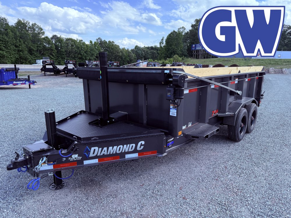 2026 Diamond C MDT Dump Trailer 77X12 9.9K GVWR Metallic Gray