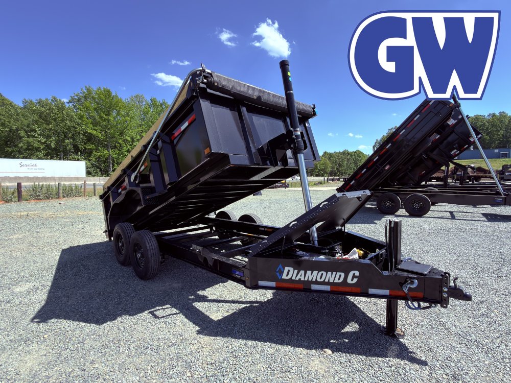 2026 Diamond C LPT Dump 207 82x14 15.5K GVWR Black