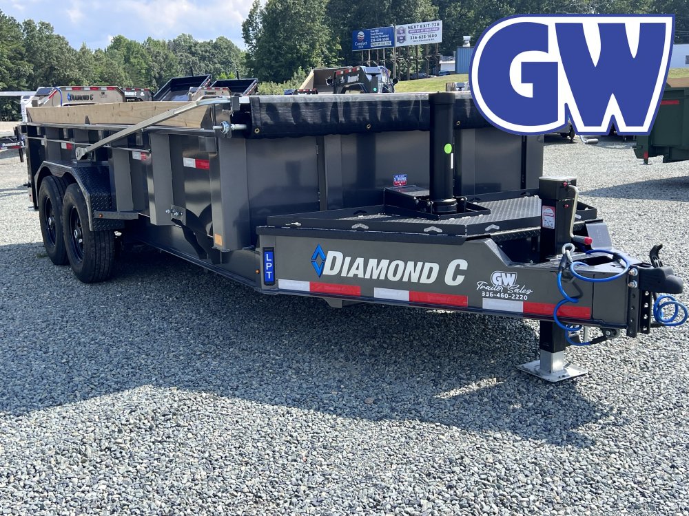 2026 Diamond C LPT Dump 82x16 15.5K GVWR Metallic Gray