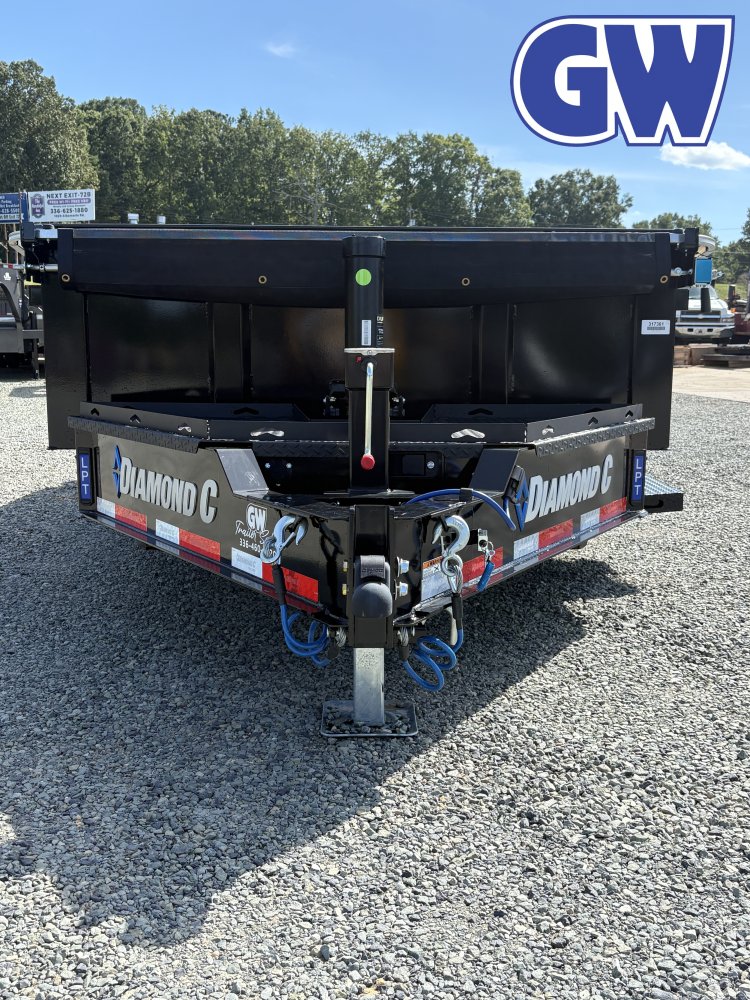 2026 Diamond C LPT Dump Trailer 82x14 15.5K GVWR Black