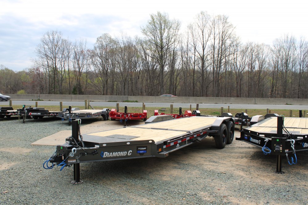 82x22 Diamond C Tilt Trailer Diamond C HDT 82x22 20K GVWR Gray