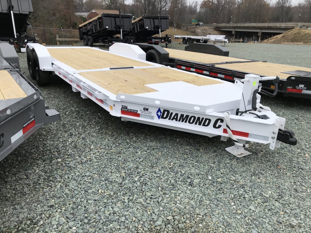 82x22 Diamond C Tilt Trailer DIAMOND C HDT207 TILT 22X82 WHITE