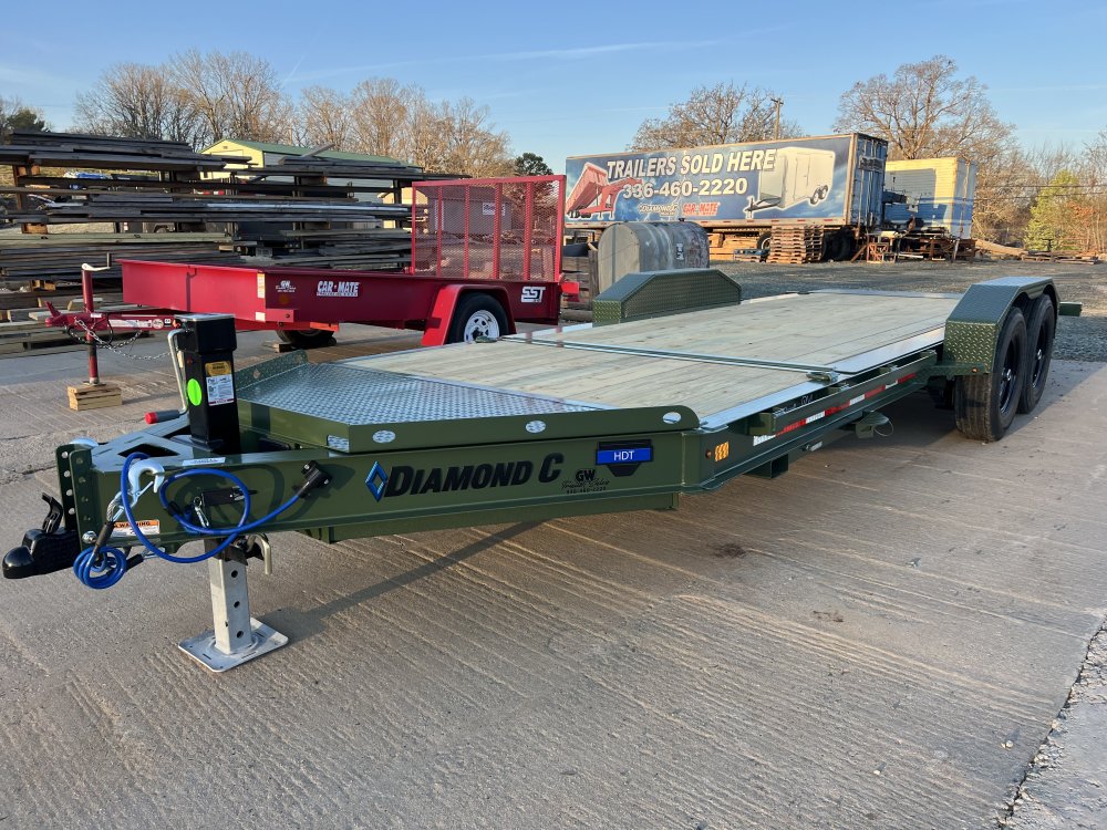 2026 Diamond C HDT 207 Military Green 82x20 Tilt Trailer