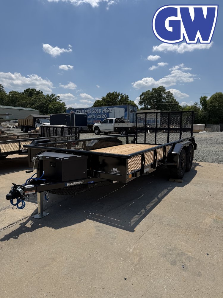 2026 Diamond C TUT Utility Trailer 16x83 9.8K GVWR Black