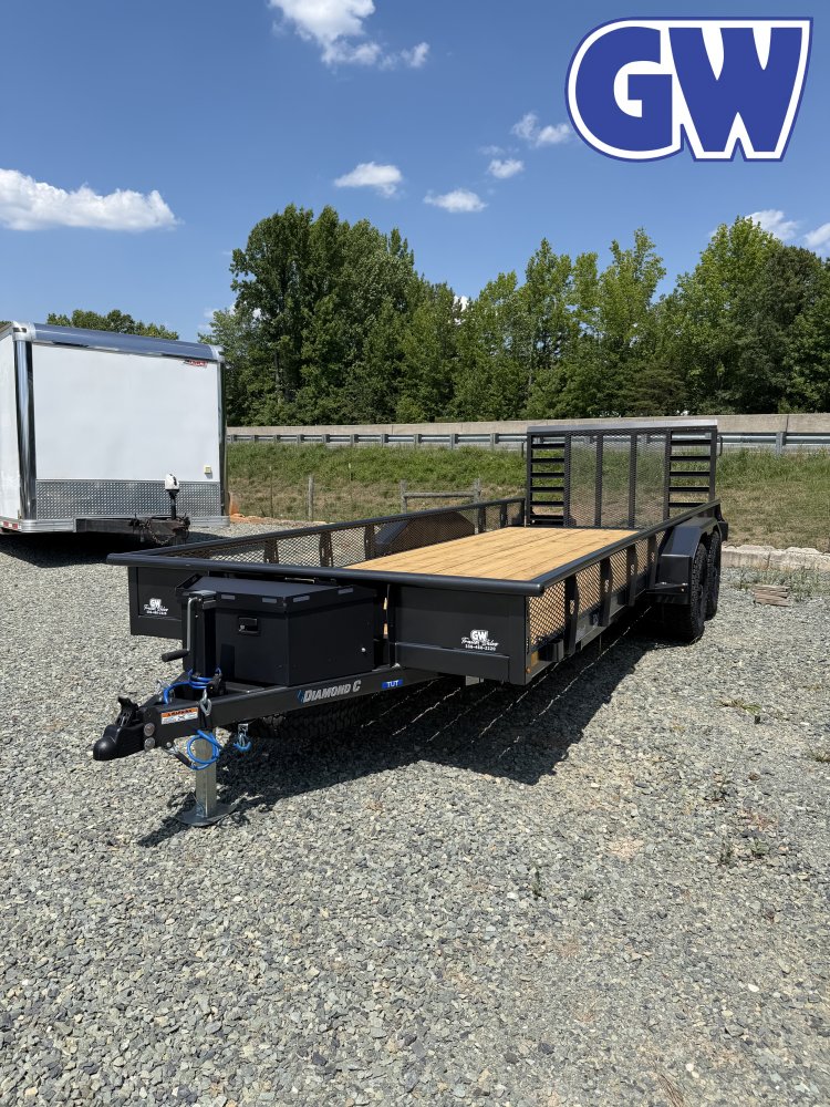 2026 Diamond C TUT Utility Trailer 20x83 9.8K GVWR Metallic Gray