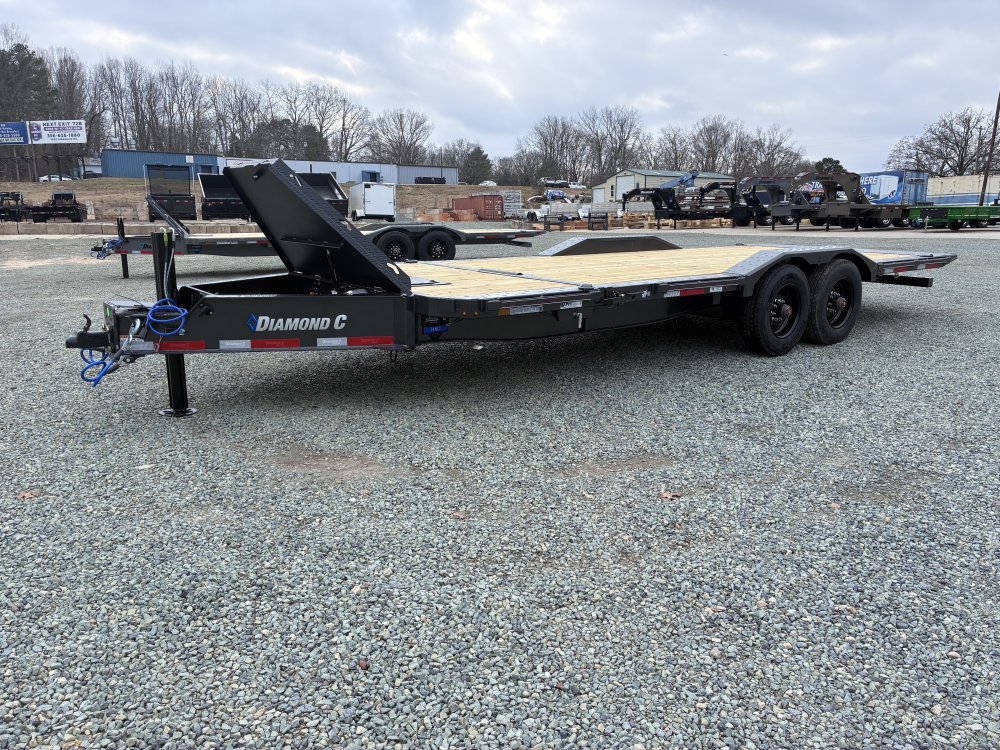 2026 Diamond C HXD Tilt Trailer 102x22 23k GVWR Met. Gray