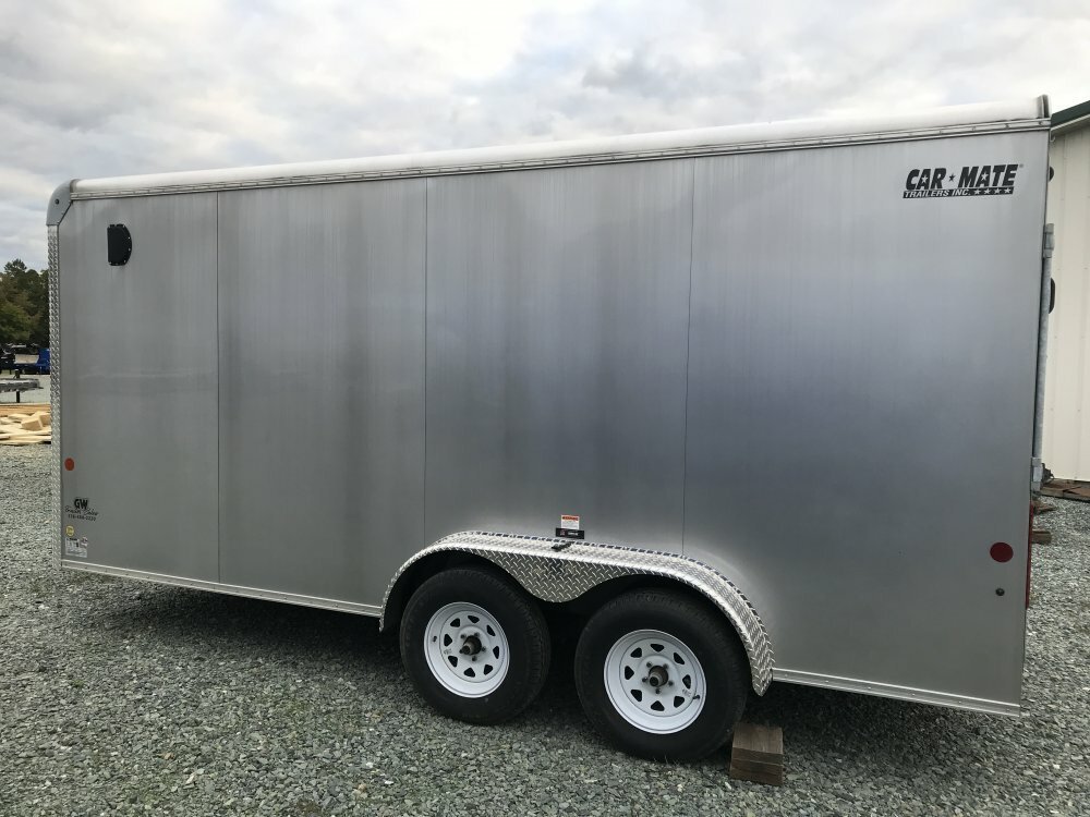 84x16 CAR MATE Enclosed Cargo Car Mate Enclosed 7X16 Cargo Trailer 7K carmate