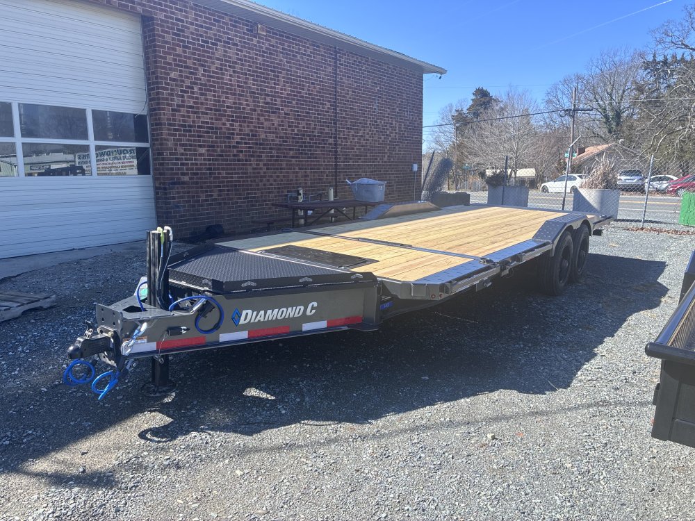 2026 Diamond C HXD Tilt Trailer 102x22 23k GVWR Metallic Gray
