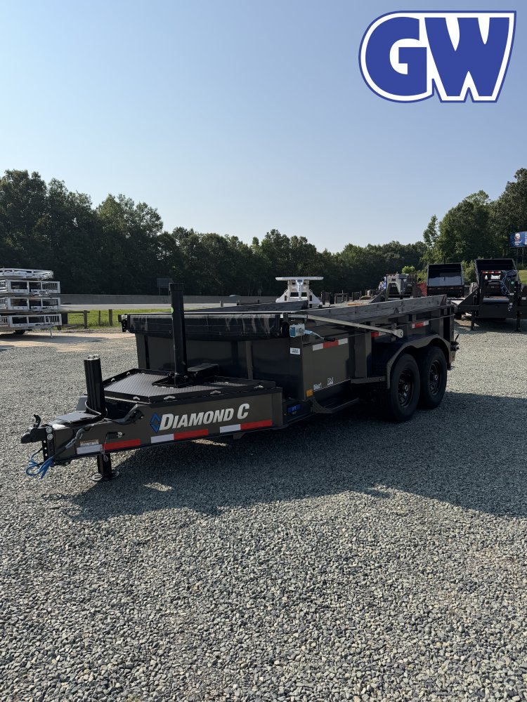 2026 Diamond C LPT 207 Dump Trailer 12x82 7K GVWR Metallic Gray