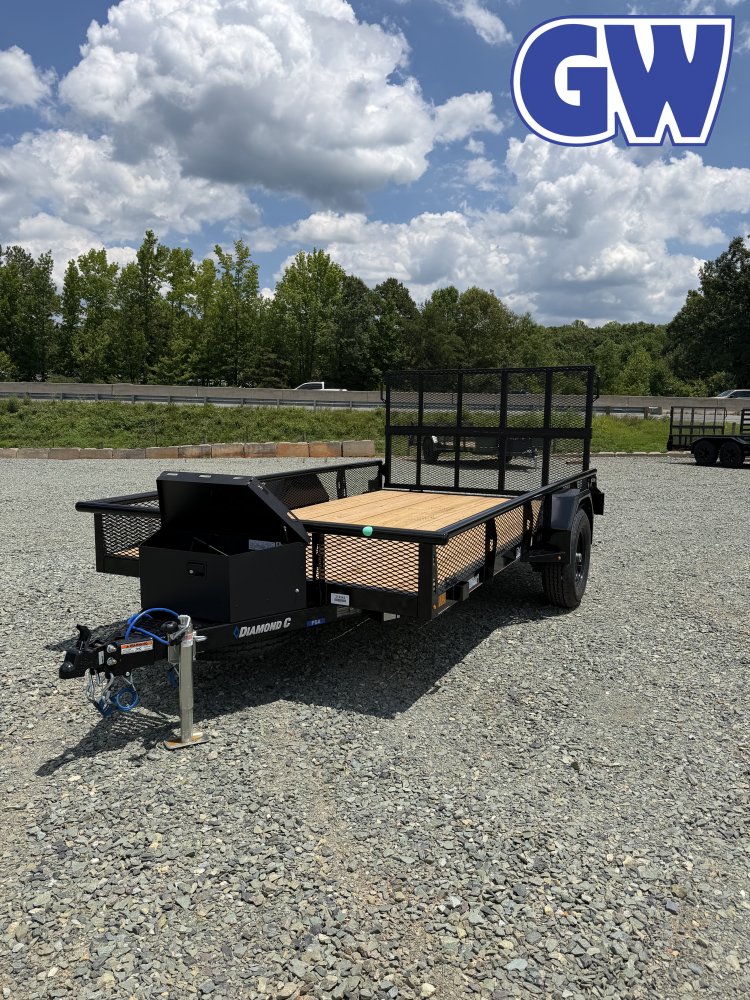 2026 Diamond C PSA Utility Trailer 12x83 6K GVWR Black