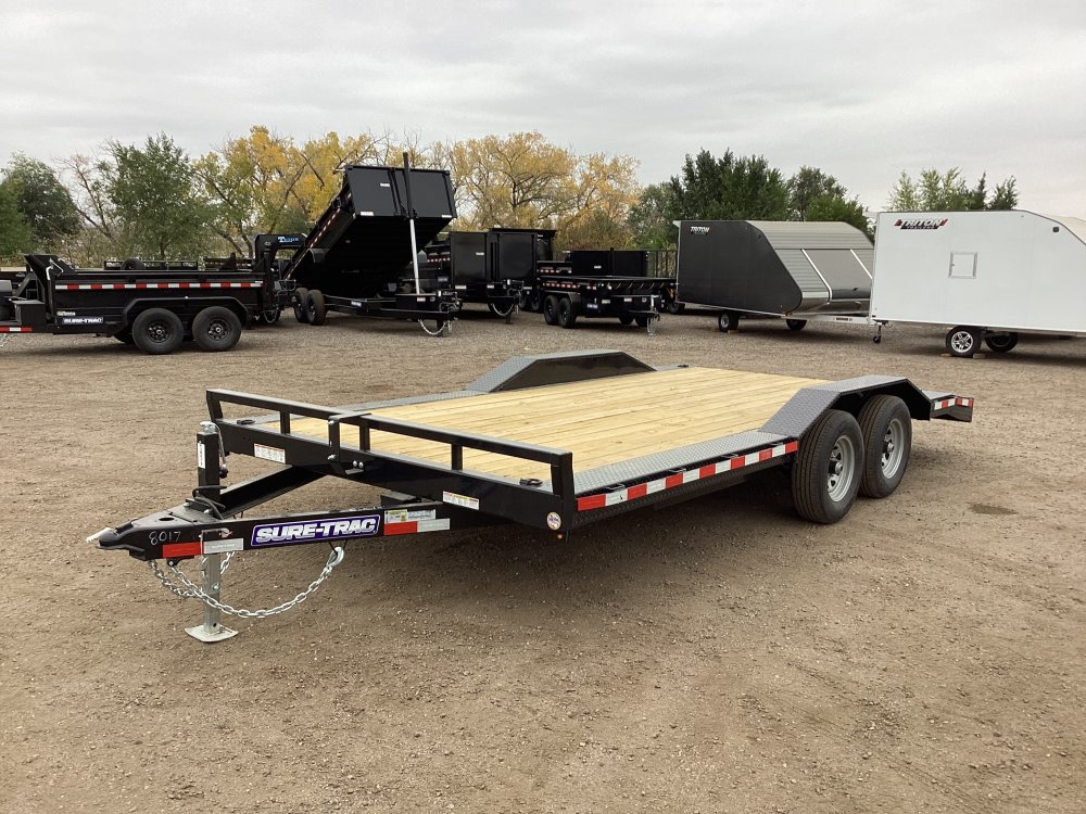 102"x18' SURETRAC Flatbed Car Hauler