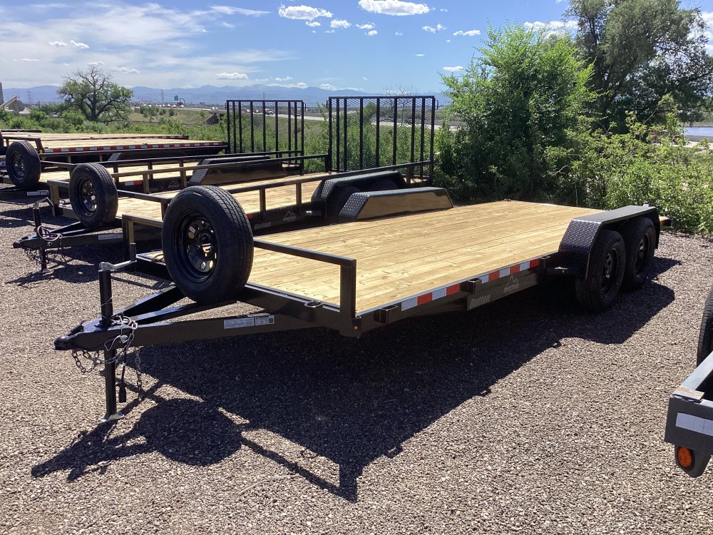 2026 K & S Fabrication, LLC 7'x18' Flatbed Car Hauler