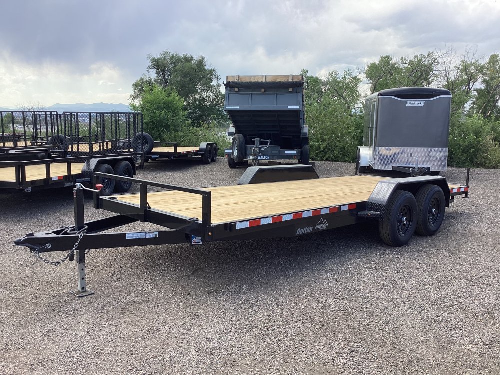 2026 K & S Fabrication, LLC 7'x18' Flatbed Car Hauler