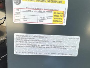2024 Cynergy Cargo 7x12SA Cargo / Enclosed Trailer thumbnail 5