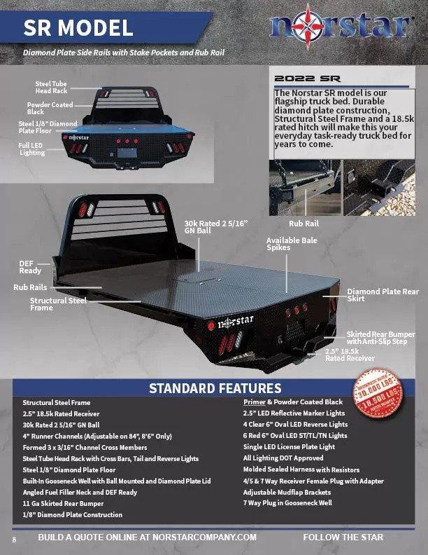 2022 Norstar SR Bed Flat Decks
