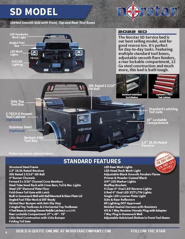 2022 Norstar SD Bed Flat Decks