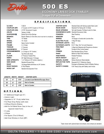 6'x16' Delta 500 ES BP DM4663