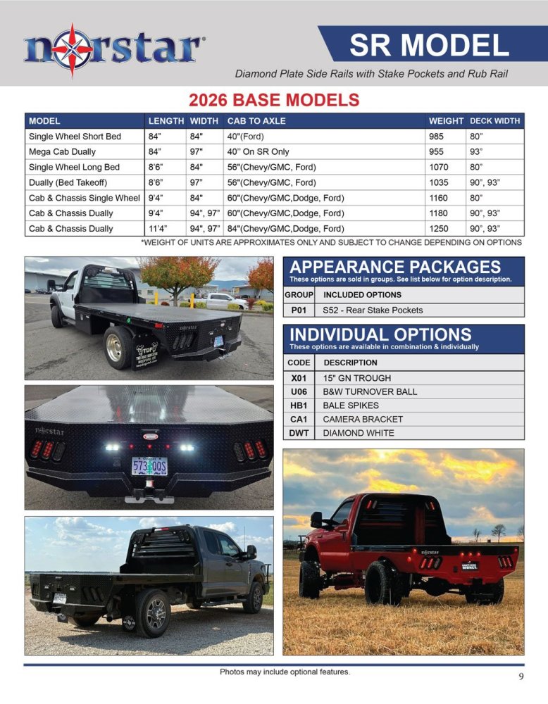 Norstar Truck Bed SR Bed NS4937
