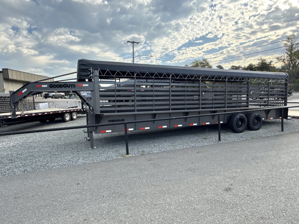 2026 Good Guys 28' Tarp Top Stock Trailer