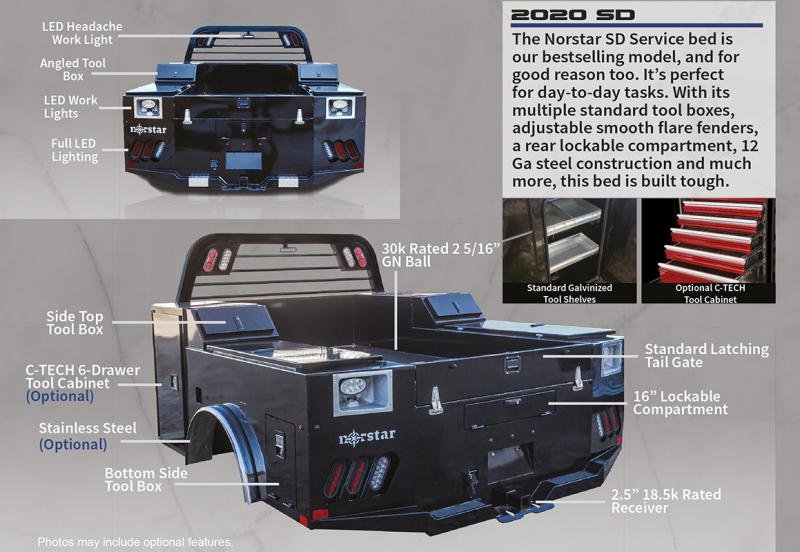 2023 Norstar SD 84 90 38 Truck Bed