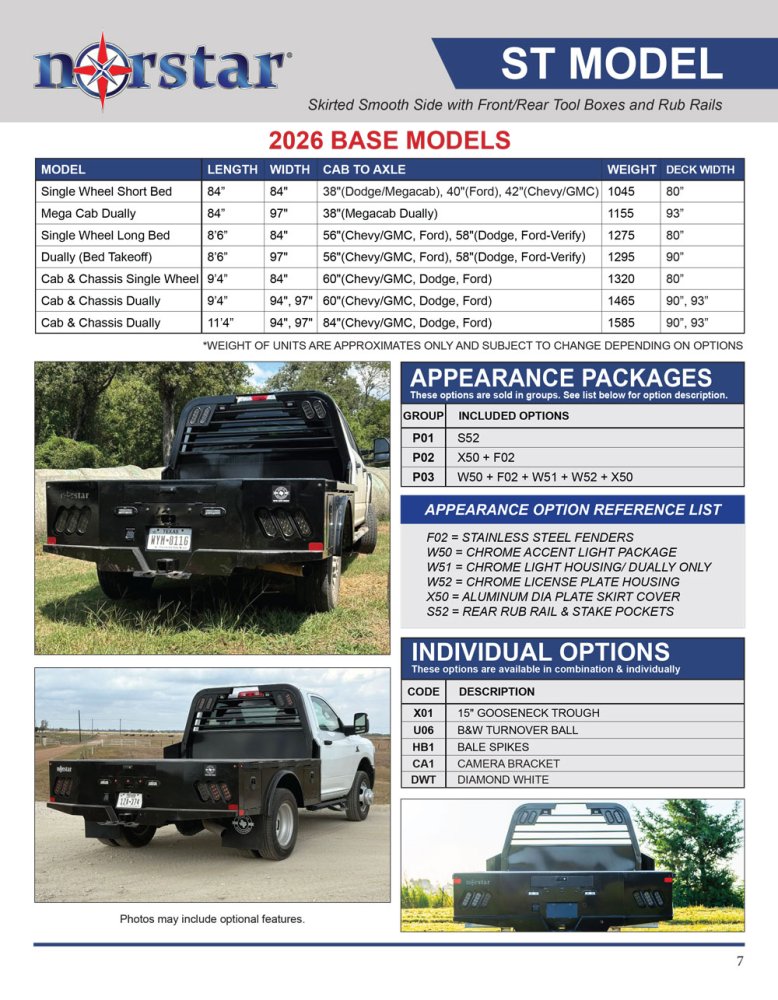 Norstar Truck Bed ST 84 84 42 NS7066