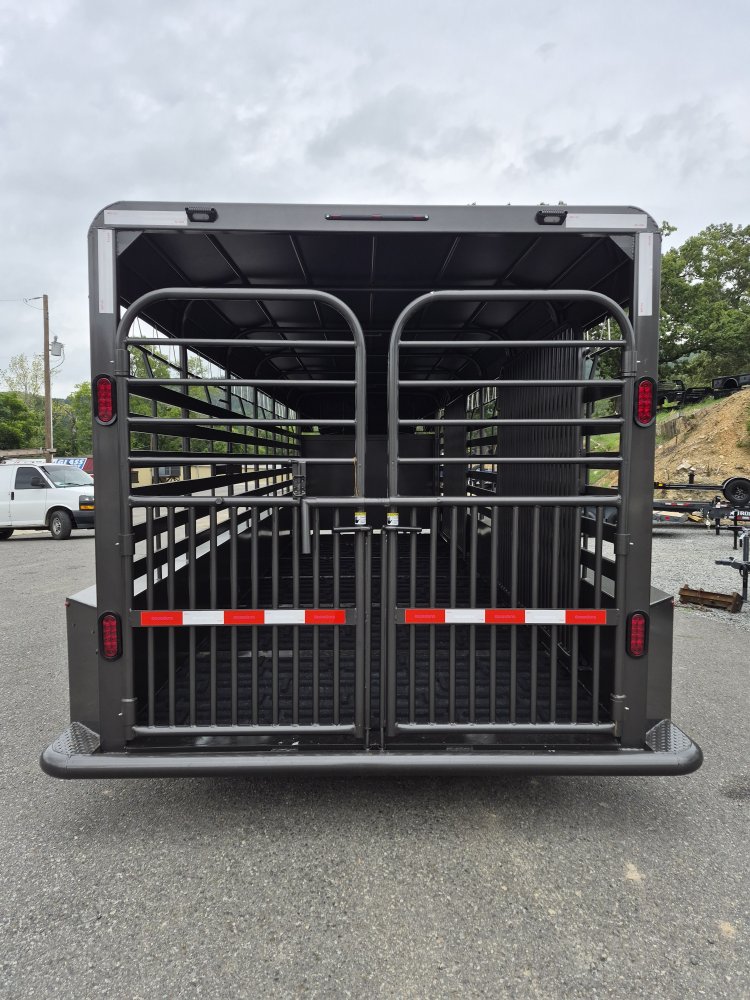 8' 5"x24' GoodGuys 24' Wrangler Tarp Top Stock Trailer GG3462