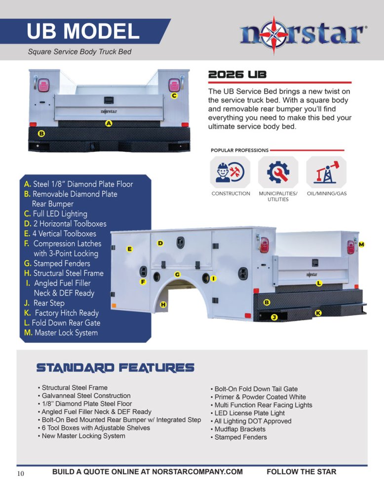 Norstar Truck Bed UB 98 78 56 NS7540