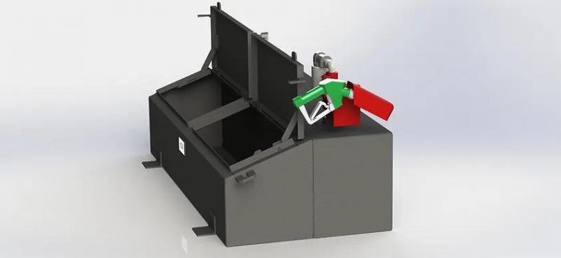 2023 BCI Trailers 50 Gallon Tank With Slanted Toolbox Truck Bed