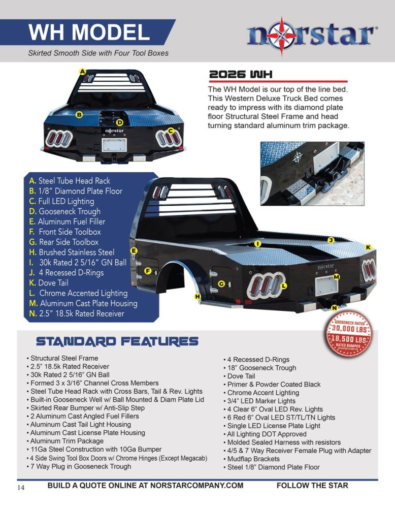 Norstar Truck Bed WH Bed Pending