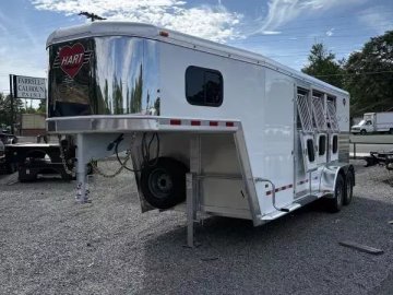 2026 Hart Trailers 3 Horse Solution GN Stock / Stock Combo Trailer