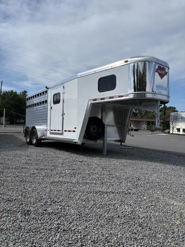 2026 Hart Trailers 3 Horse Solution GN Stock / Stock Combo Trailer