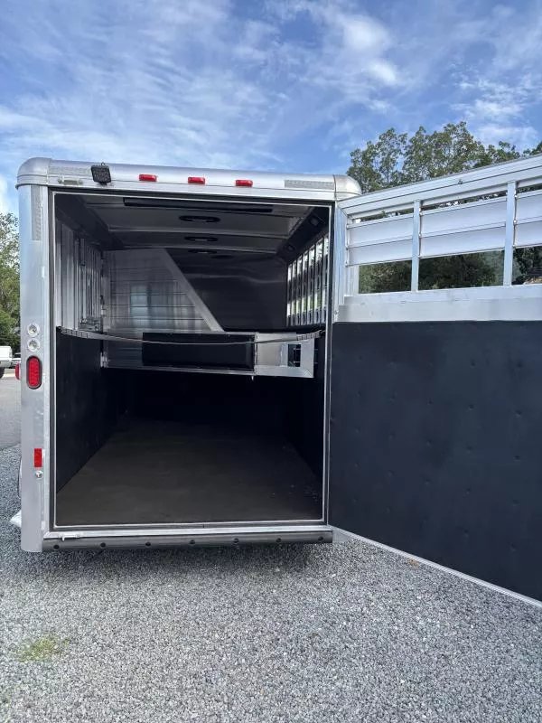 2026 Hart Trailers 3 Horse Solution GN Stock / Stock Combo Trailer