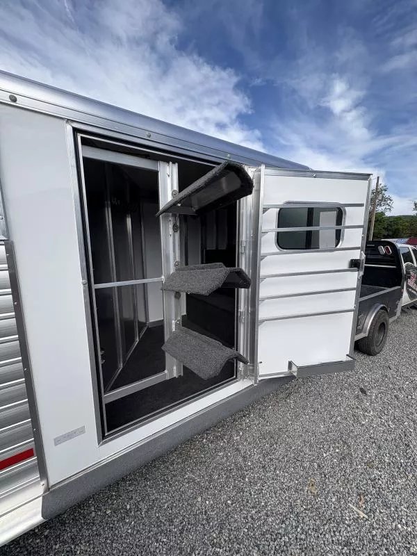 2026 Hart Trailers 3 Horse Solution GN Stock / Stock Combo Trailer